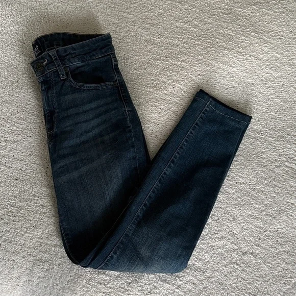 GAP curvy skinny jeans Dark Blue Denim Skinny Jeans SZ 26 - Picture 4 of 12